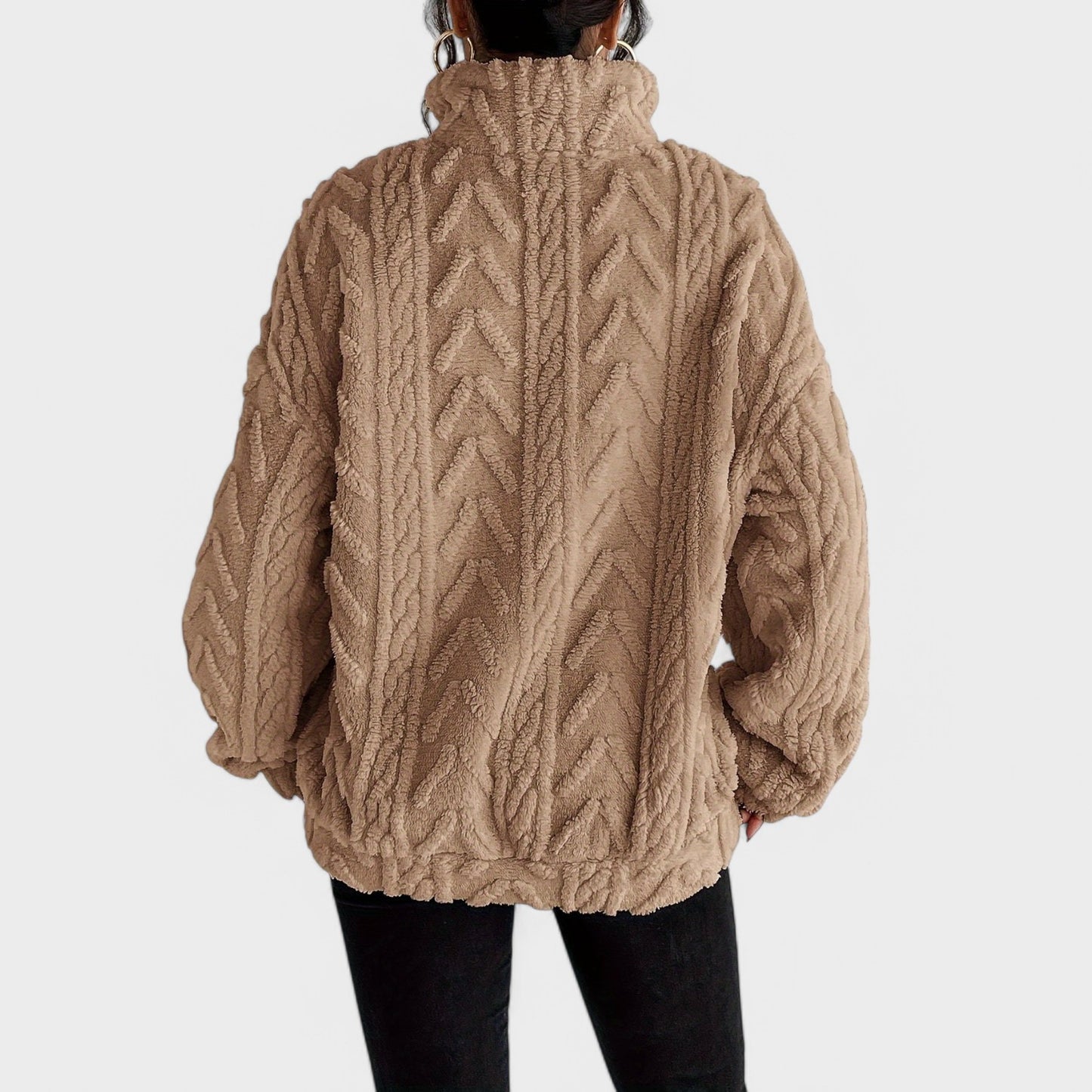 Haze - Elegancki Fleece Sweater