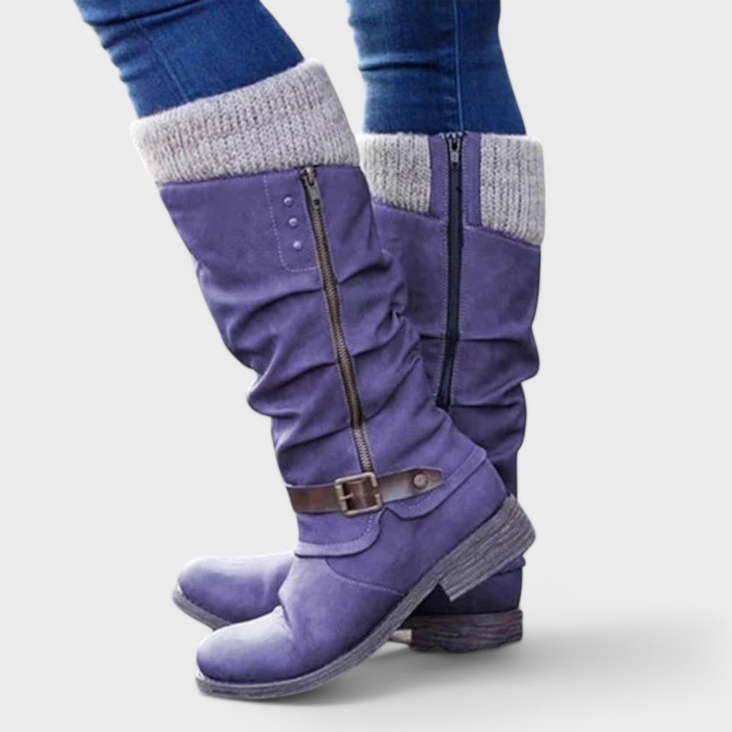 Amy - Fodstøttestøvler Med Flad Hæl