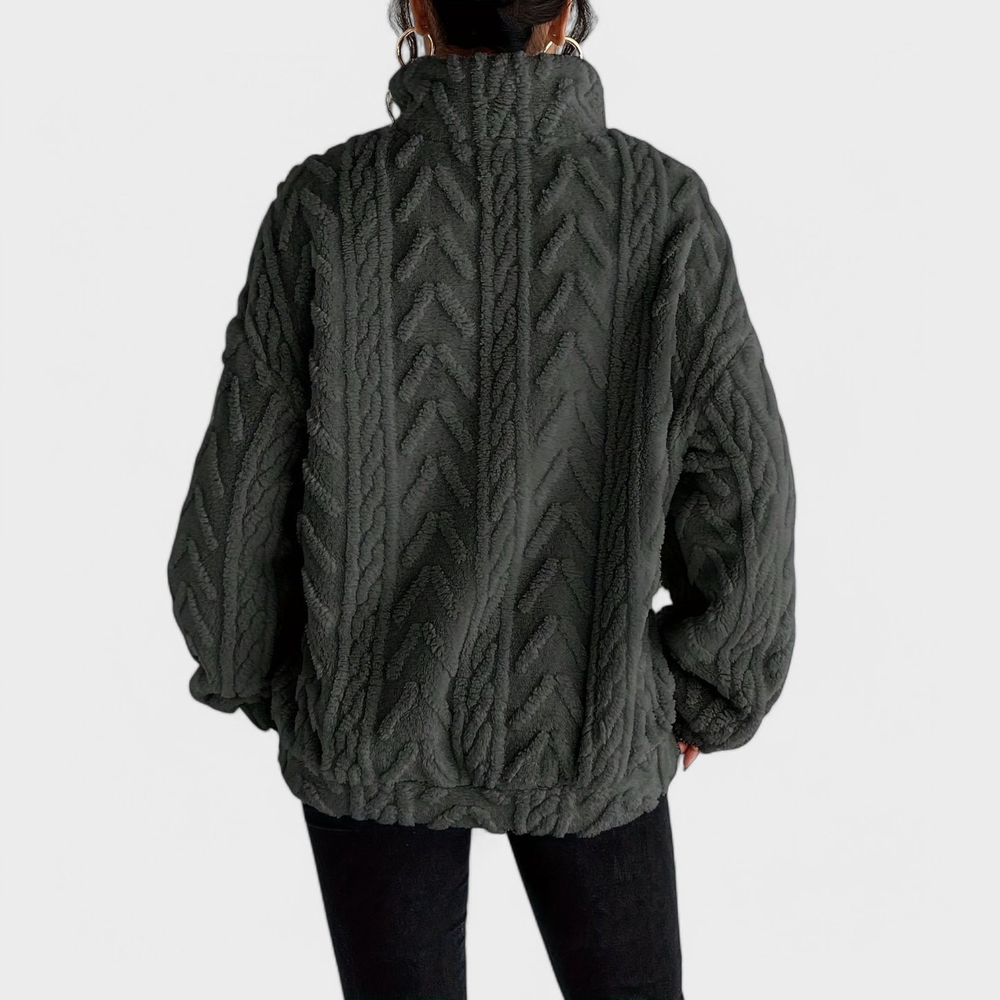 Haze - Elegancki Fleece Sweater