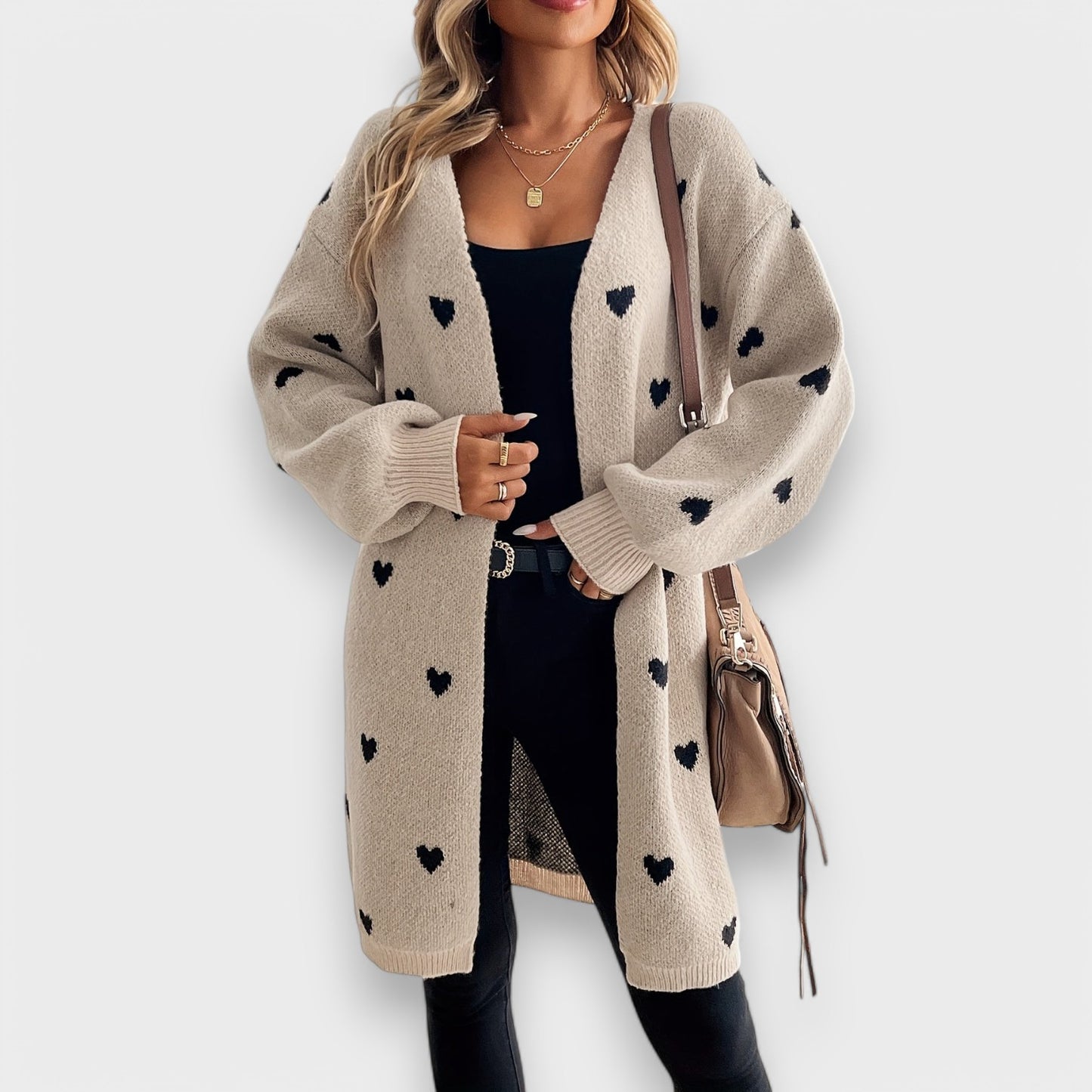 Julia - Cardigan med Hjerter