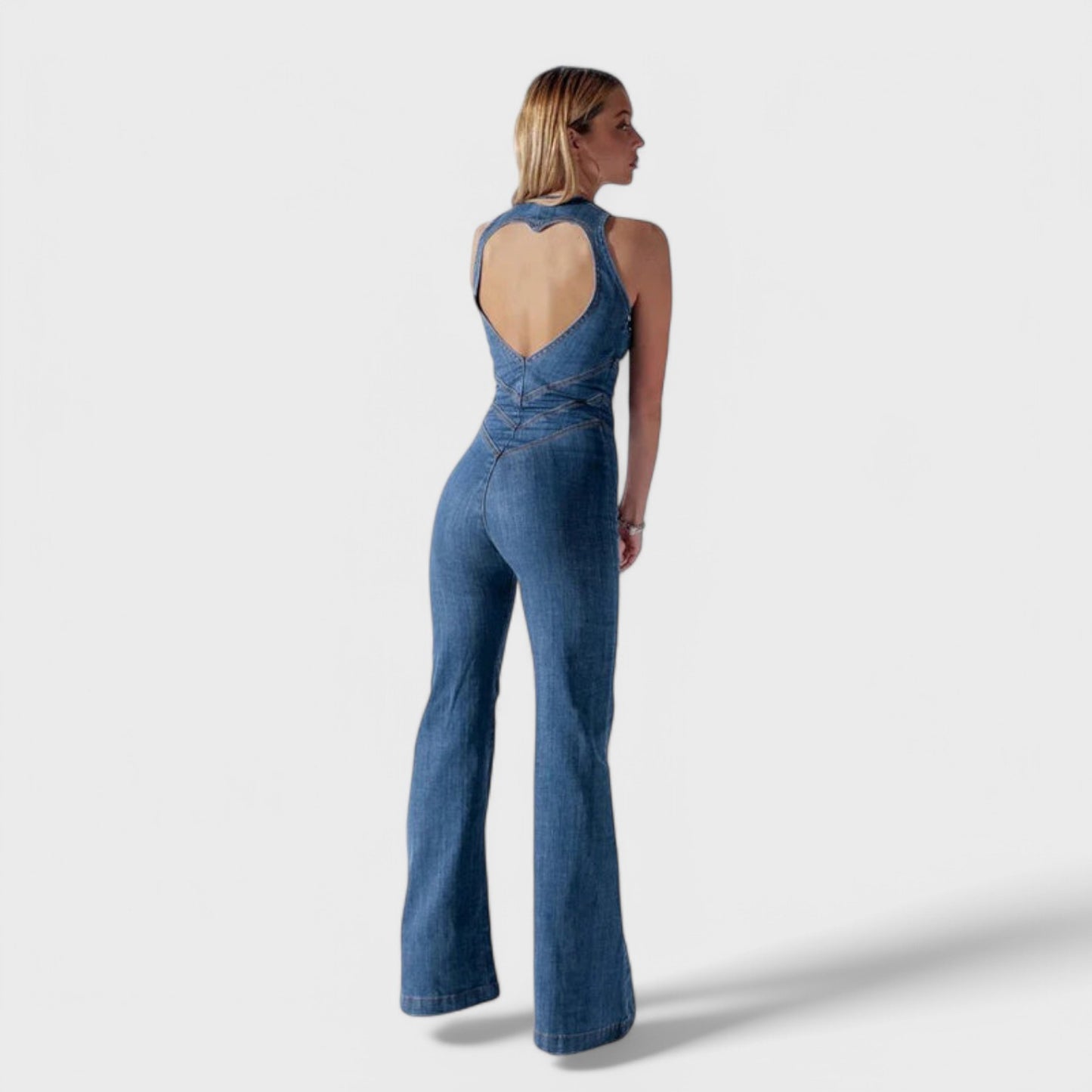 LIVORA - Denim-jumpsuit til kvinder