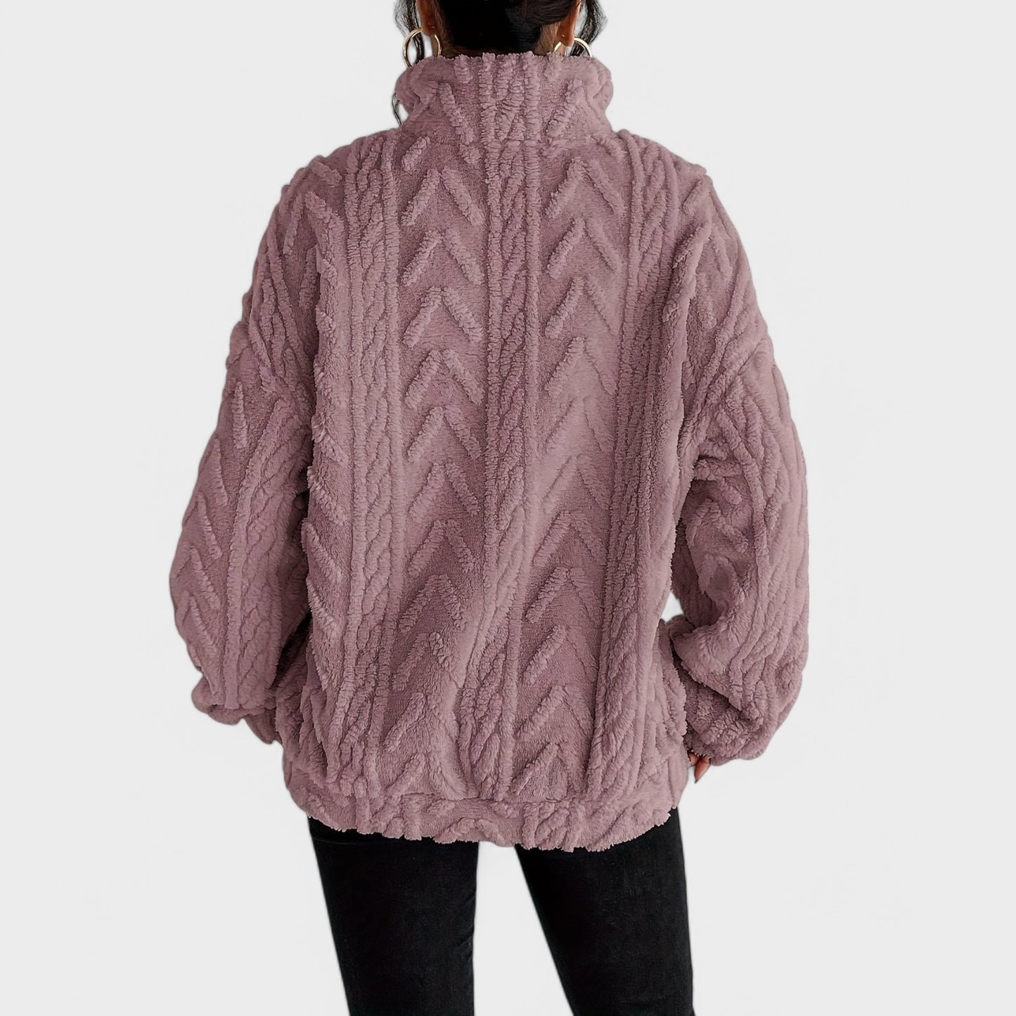Haze - Elegancki Fleece Sweater