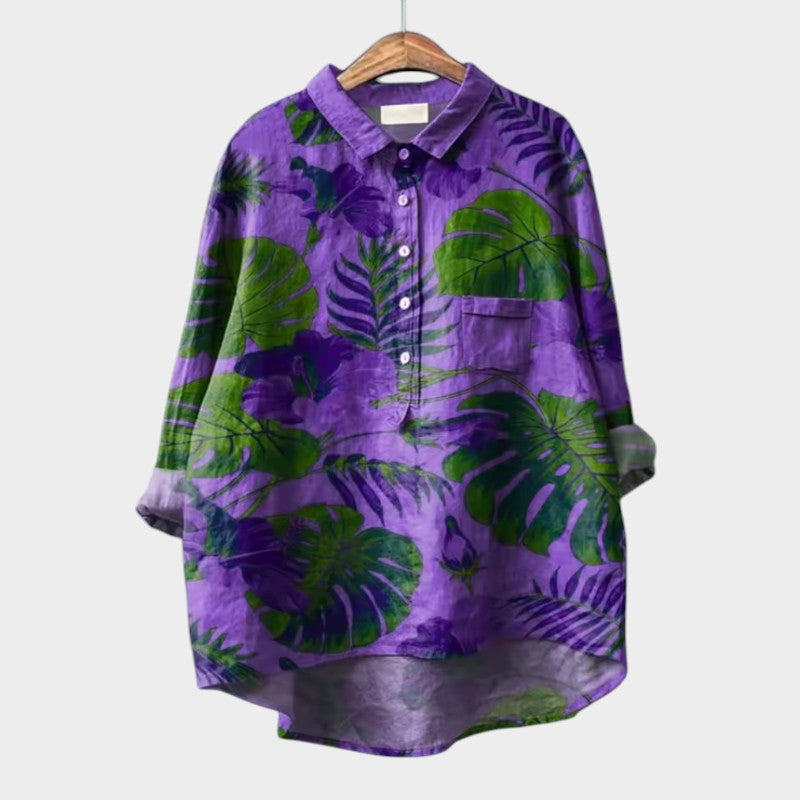 Madieke - Skjorte med Vintage-blomsterprint