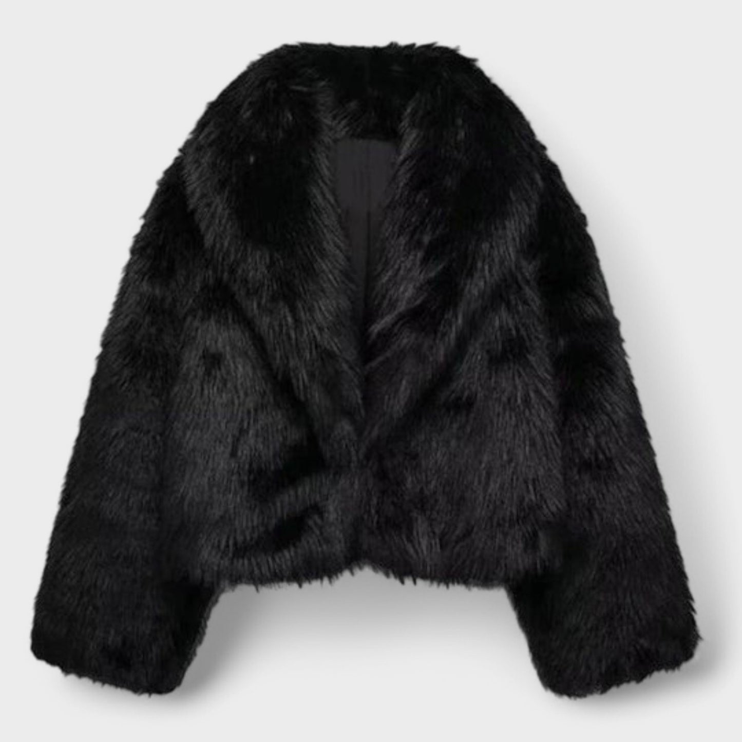 Karola - Kort Damejakke i Imiteret Pels