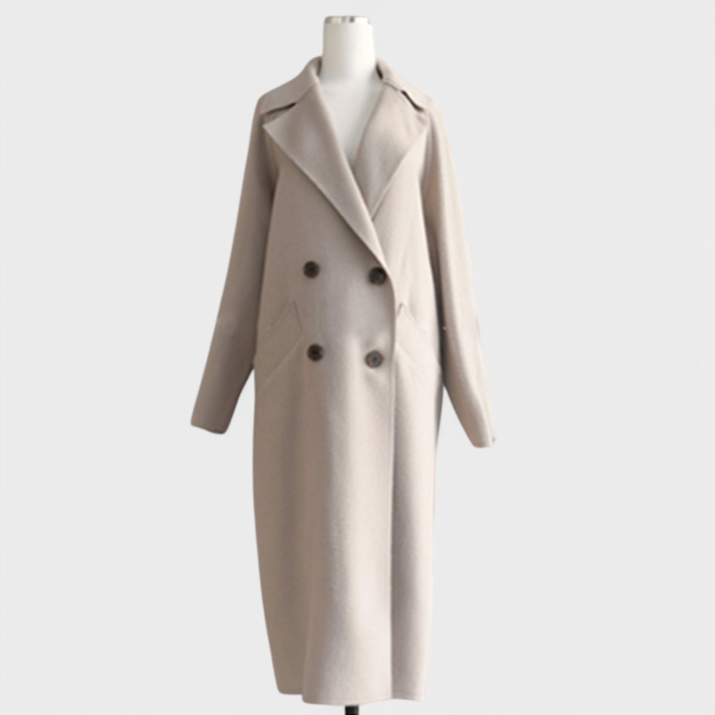 Lina - Lang Damefrakke Med Bælte