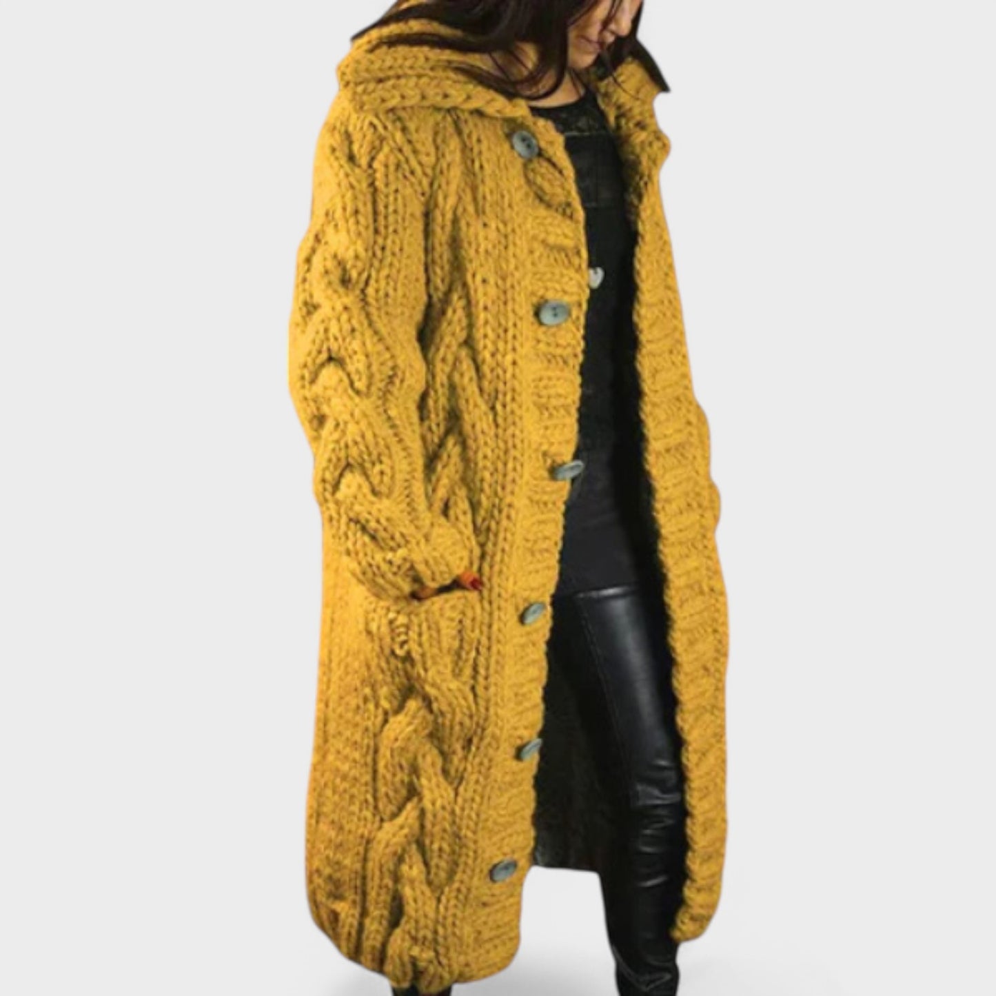 Sofia - Lang Strikket Cardigan