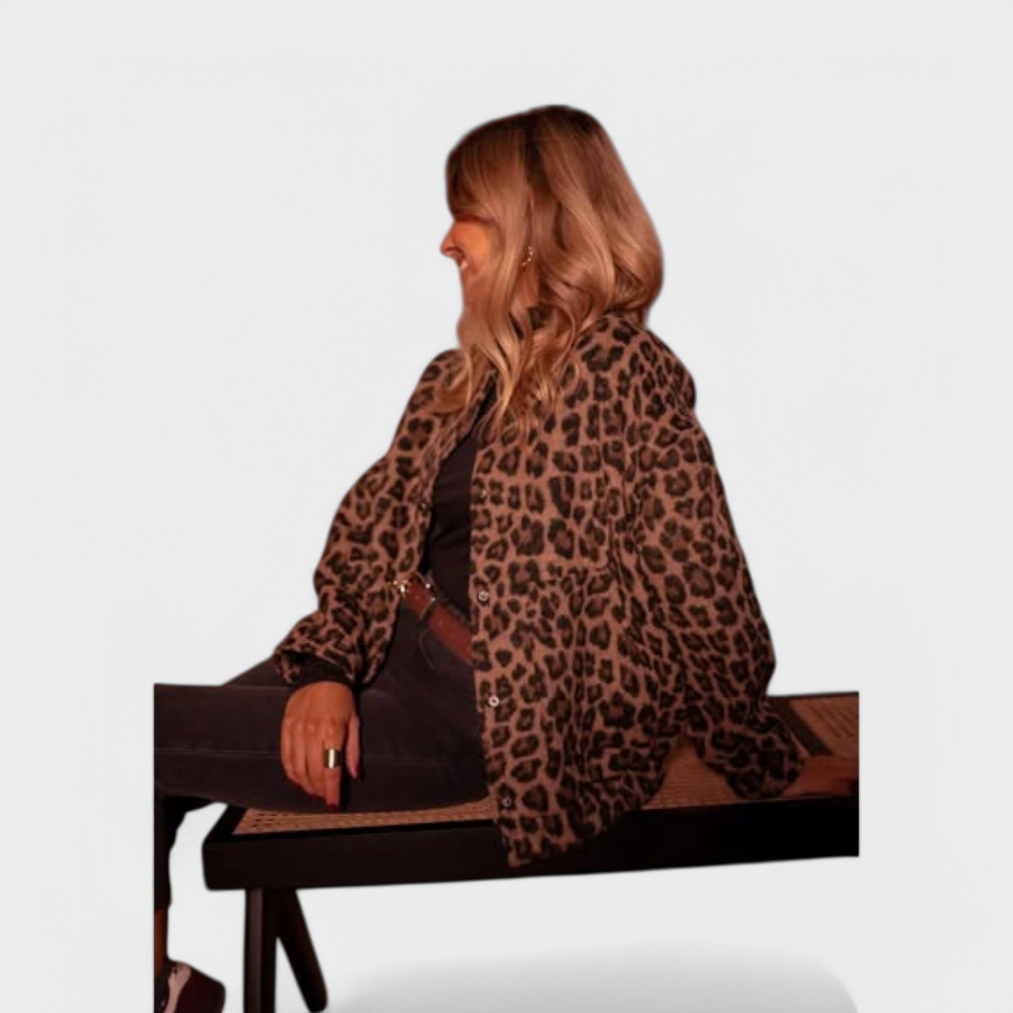 Larisa - Leopard Bomberjakke