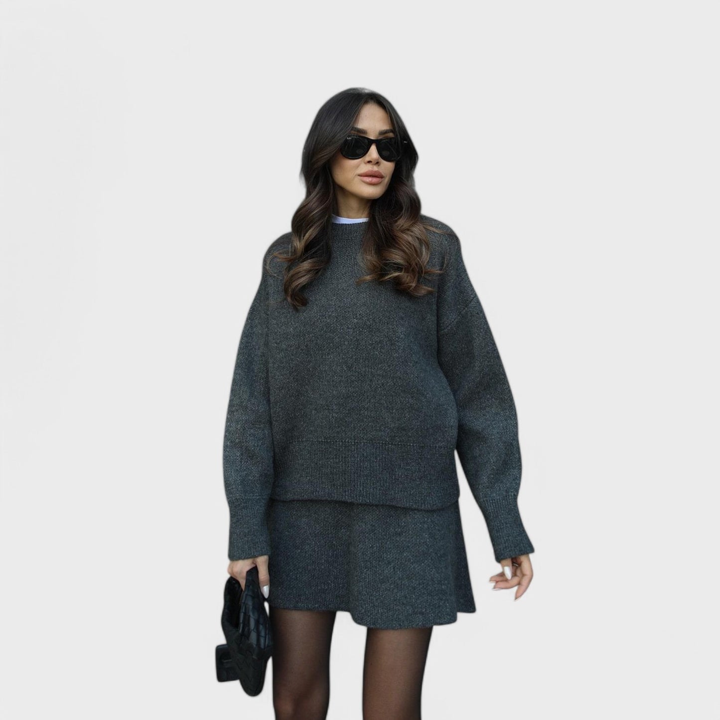 Sabrina - Strikket Todelt Sæt Til Kvinder