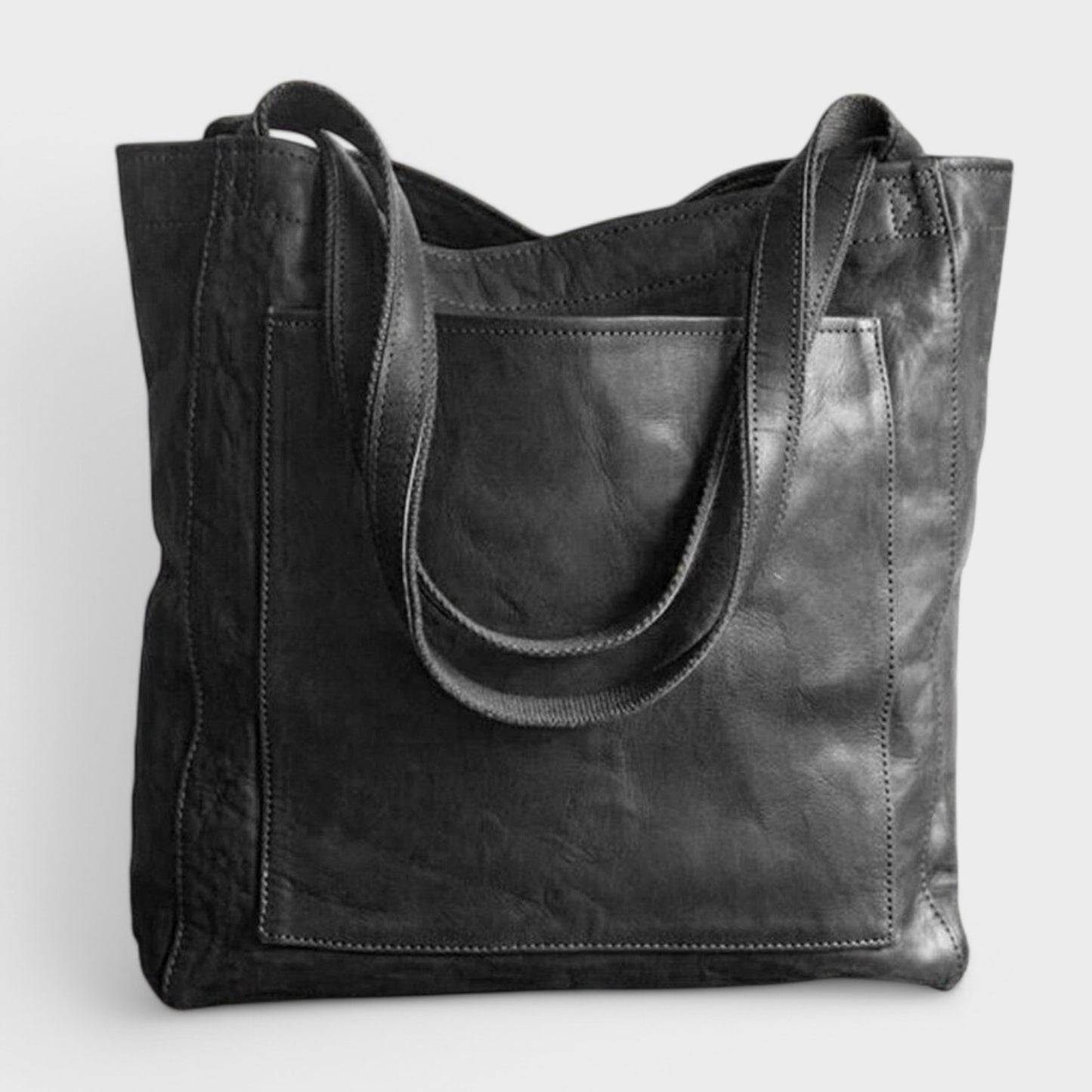 Karin - Klassisk Læder Tote Bag