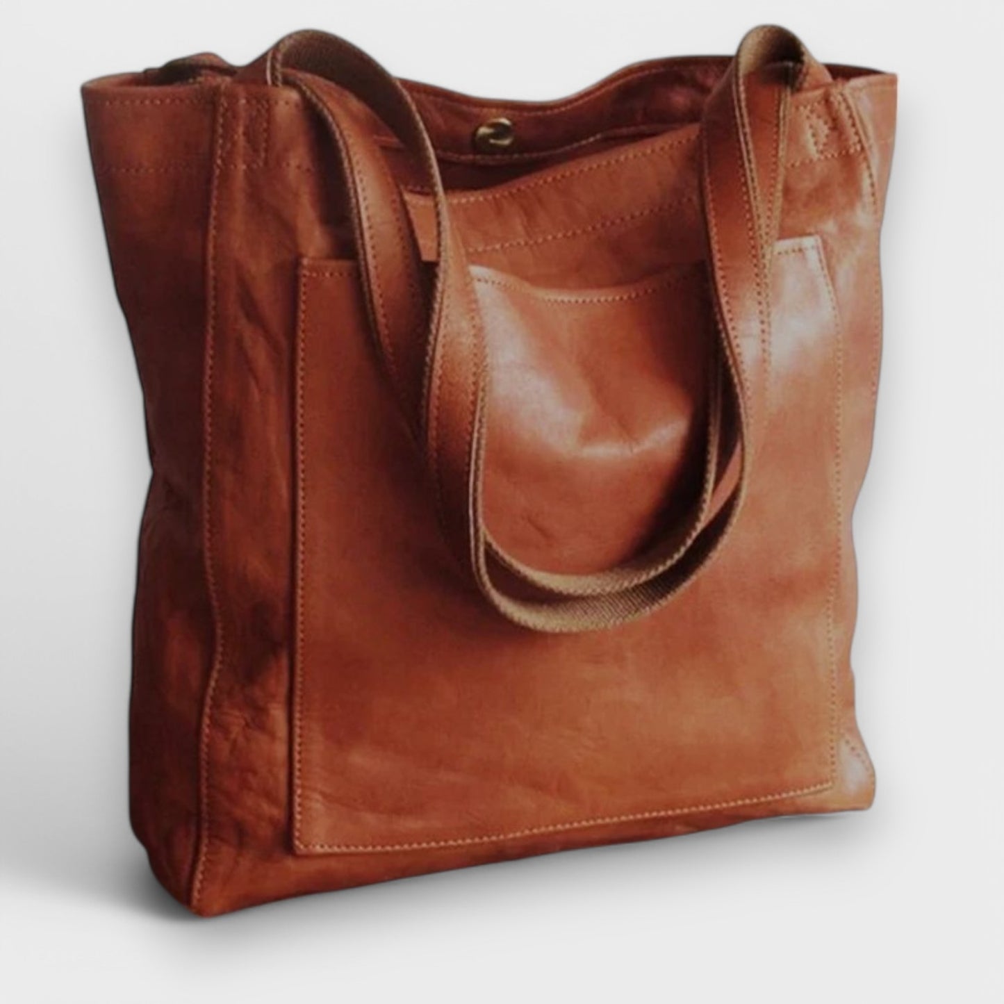 Karin - Klassisk Læder Tote Bag