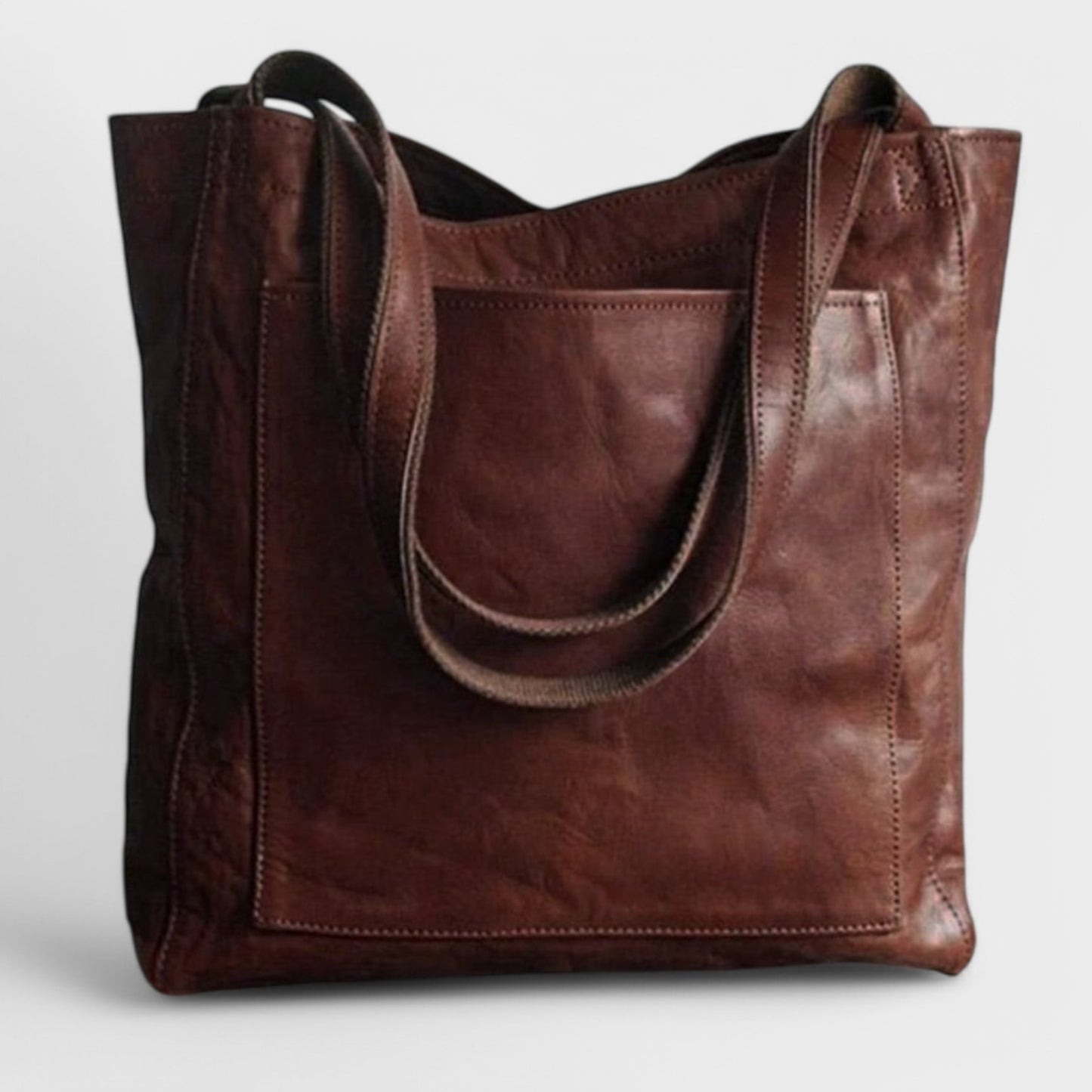 Karin - Klassisk Læder Tote Bag
