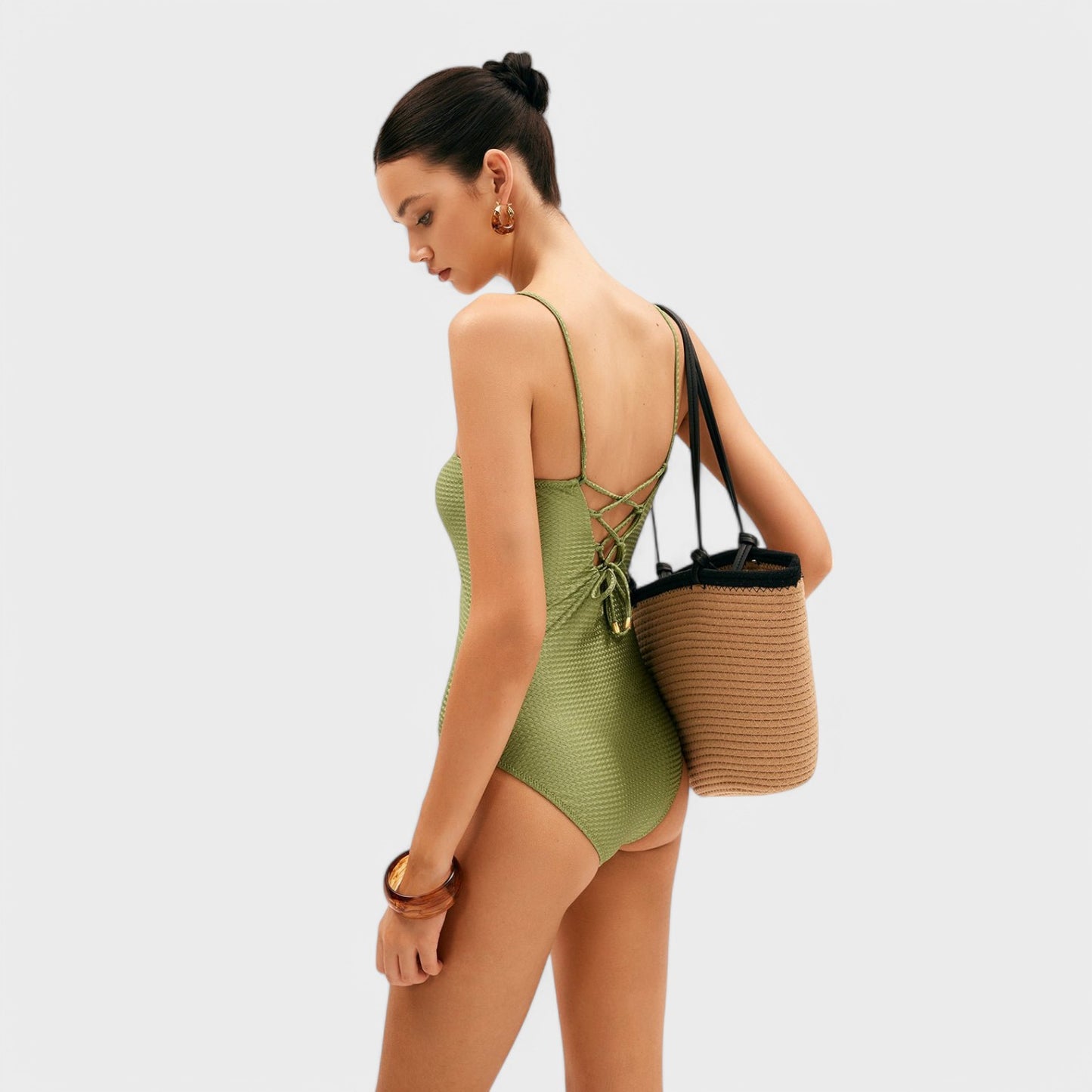 Karlina - Holiday Straw Bag Med Stor Kapacitet