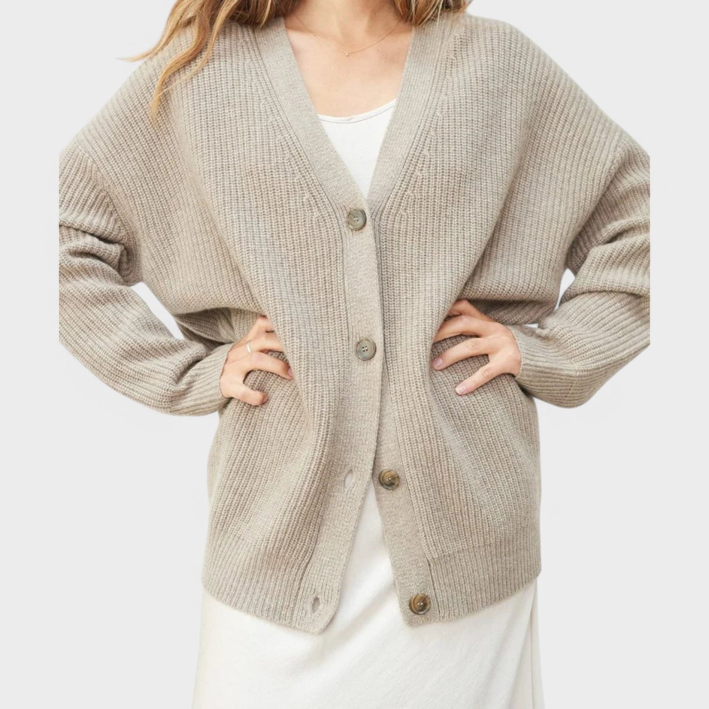 Lulu - Stilet Cardigan Med Knapper