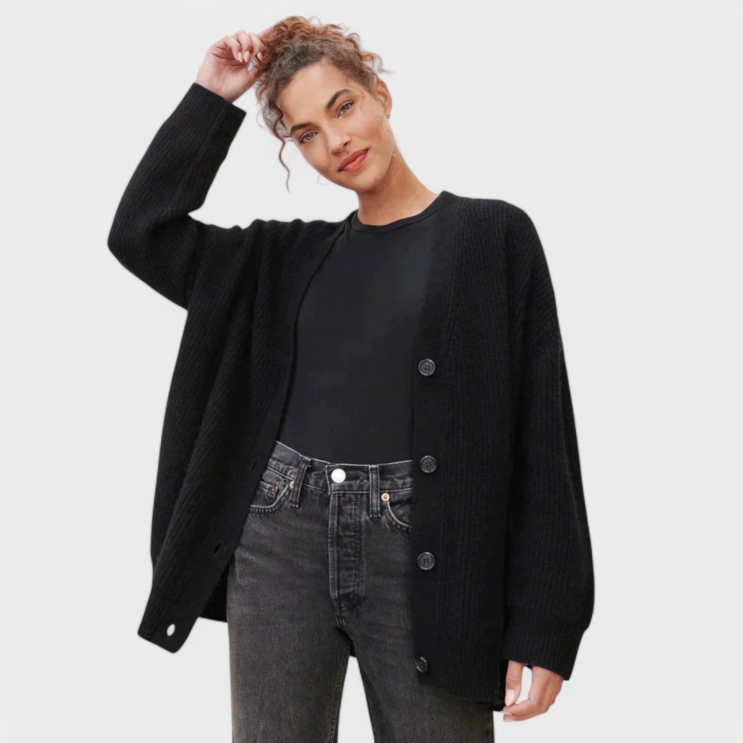 Lulu - Stilet Cardigan Med Knapper