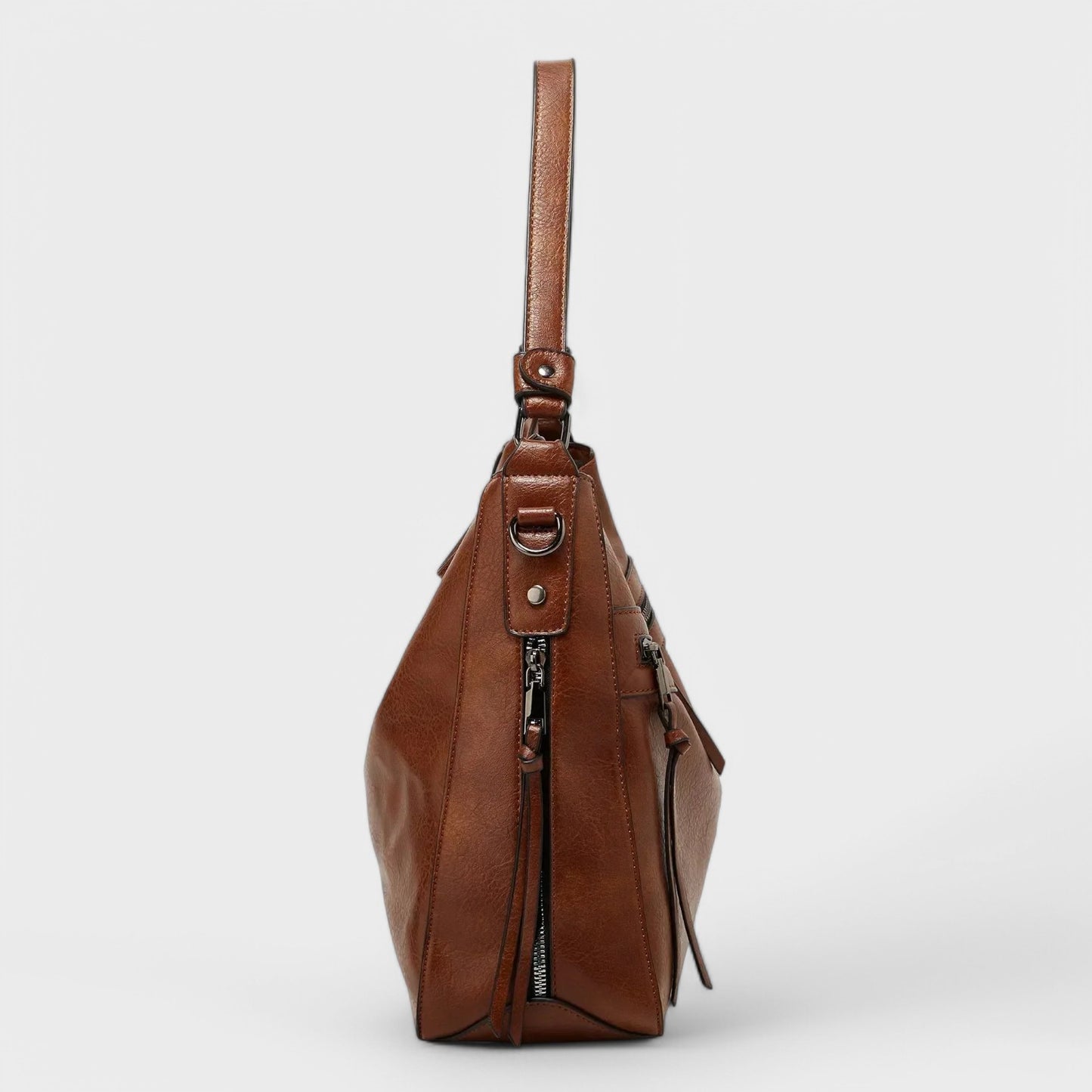 Monika - Multi-Zip Lædertaske