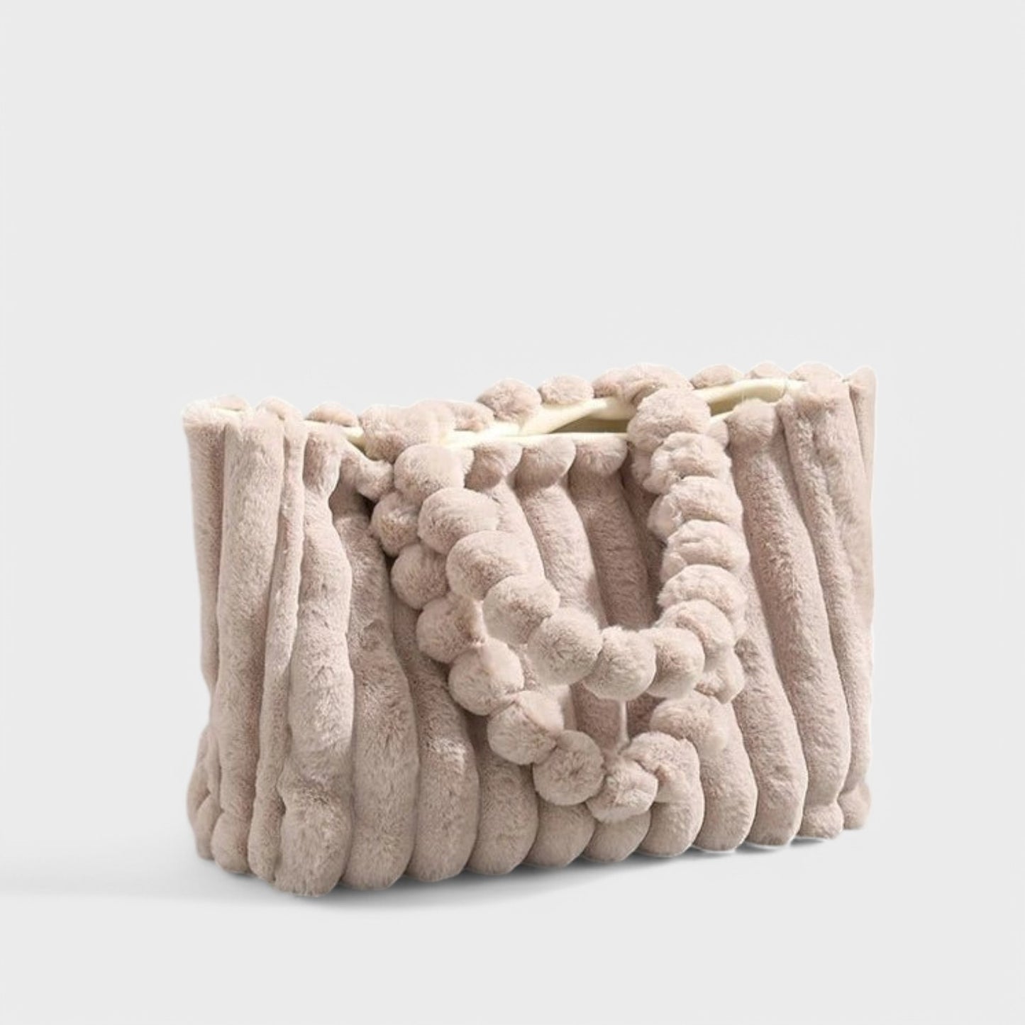 Patricia - Plush Textured Faux Fur Handbag