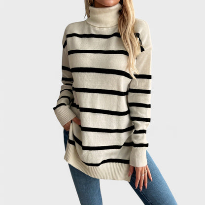 Maya - Stribet Sweater