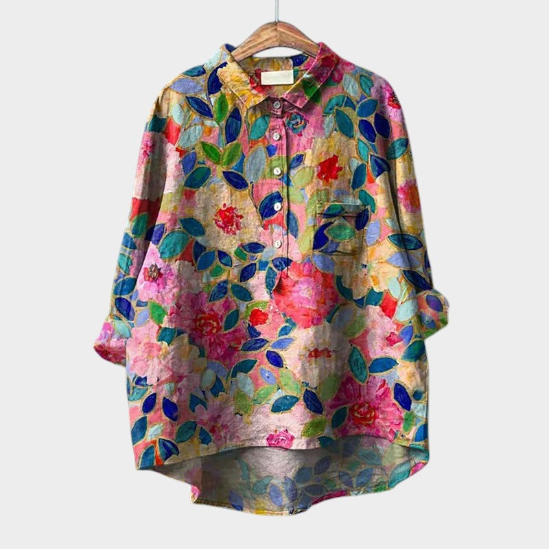 Lovisa - Skjorte med Blomsterprint