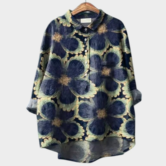 Mayla - Skjorte med Vintage-blomsterprint