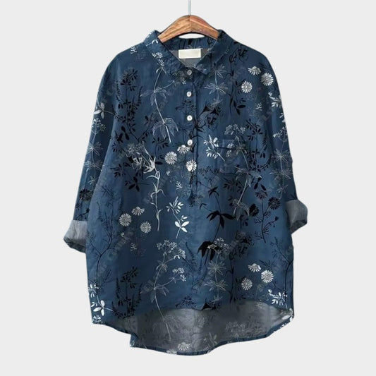 Mayla - Skjorte med Vintage-blomsterprint
