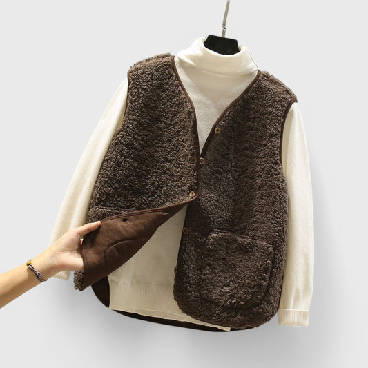Inge - Klassisk lammeuldsvest