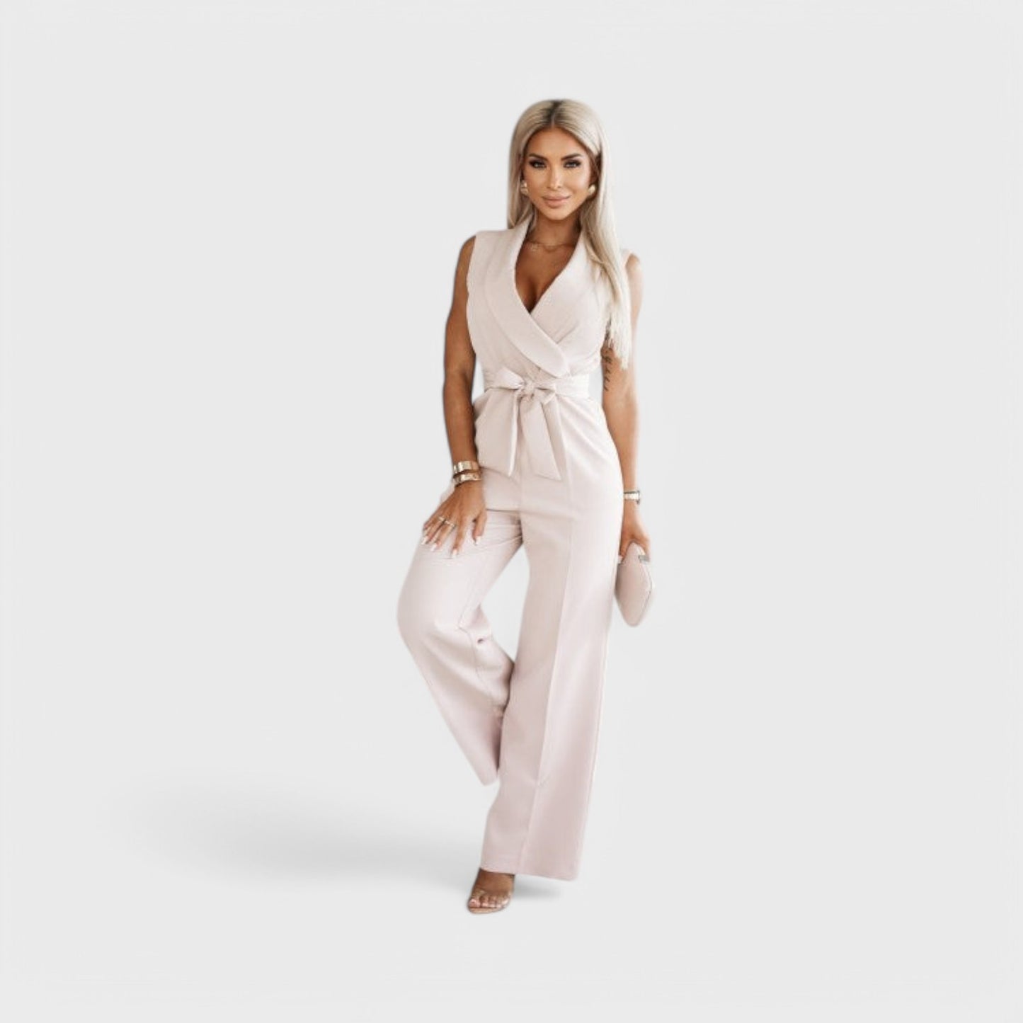 Angela - Udringet Jumpsuit Uden ærmer