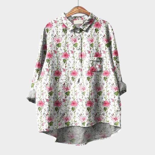 Madieke - Skjorte med Vintage-blomsterprint