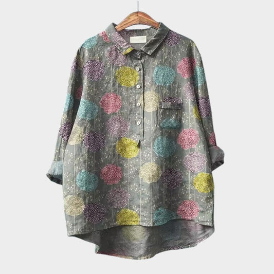 Mayla - Skjorte med Vintage-blomsterprint