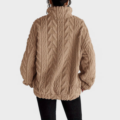 Haze - Elegancki Fleece Sweater