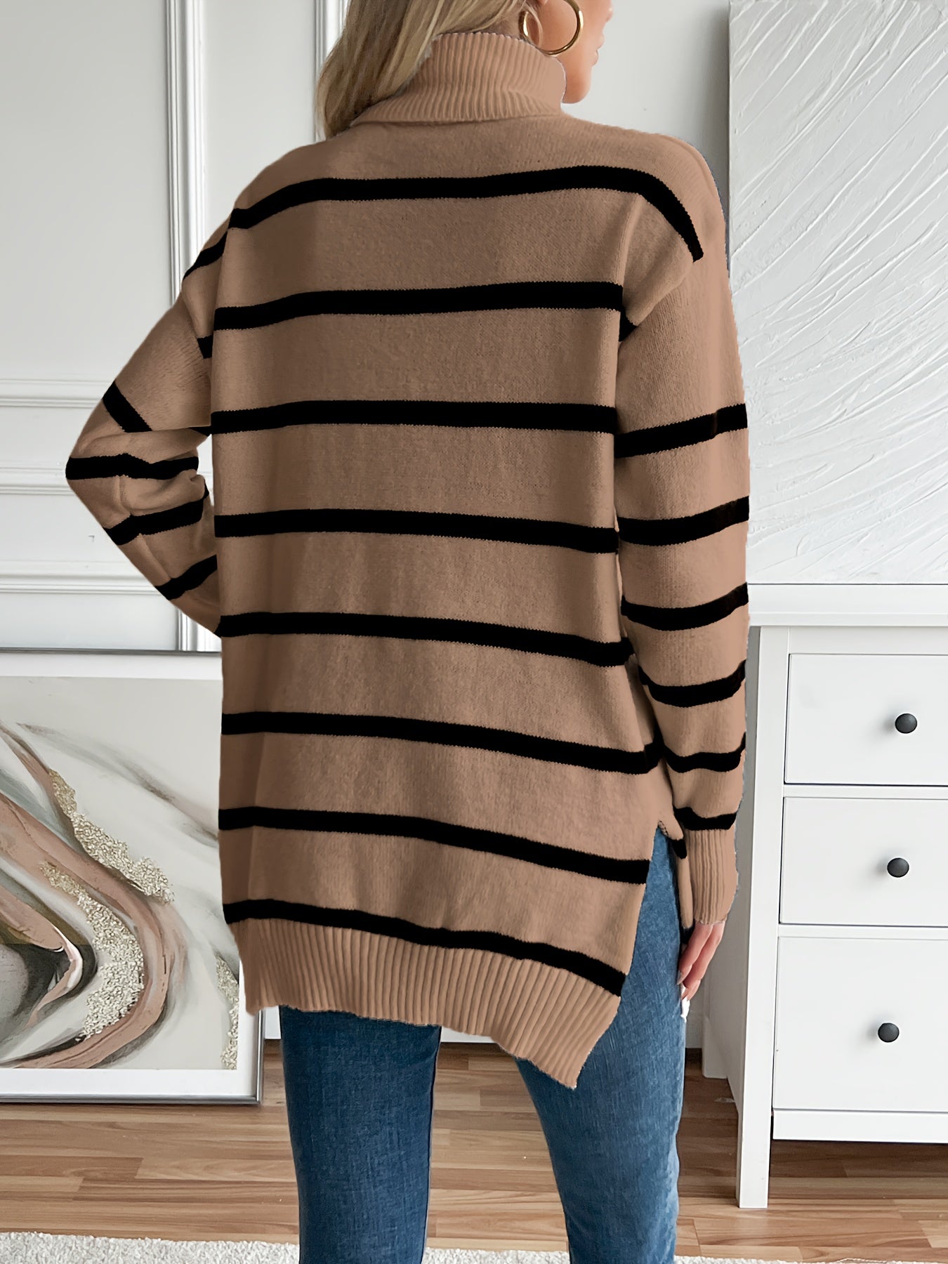 Maya® stribet sweater