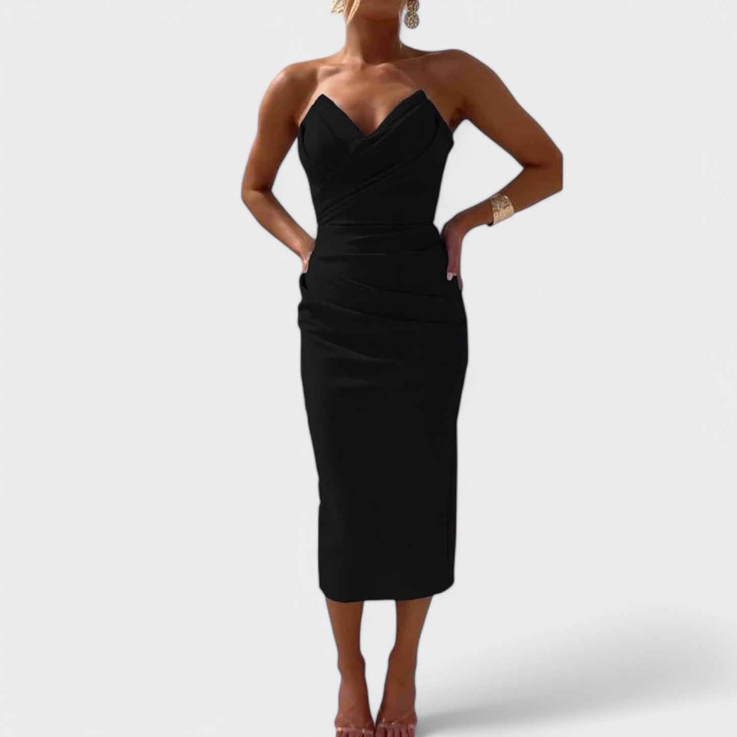 Mille - Elegant Stropløs Kjole