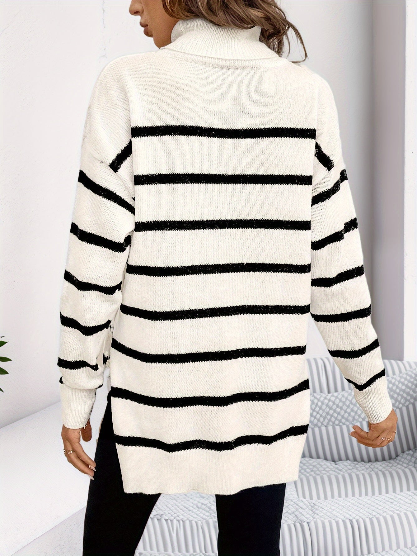 Maya® stribet sweater