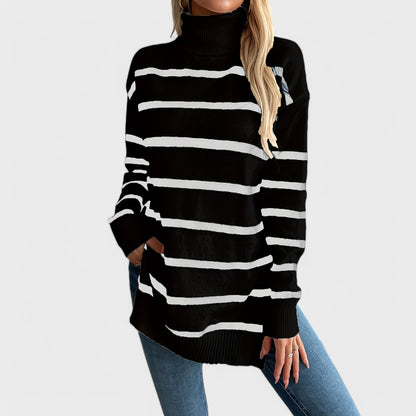 Maya - Stribet Sweater