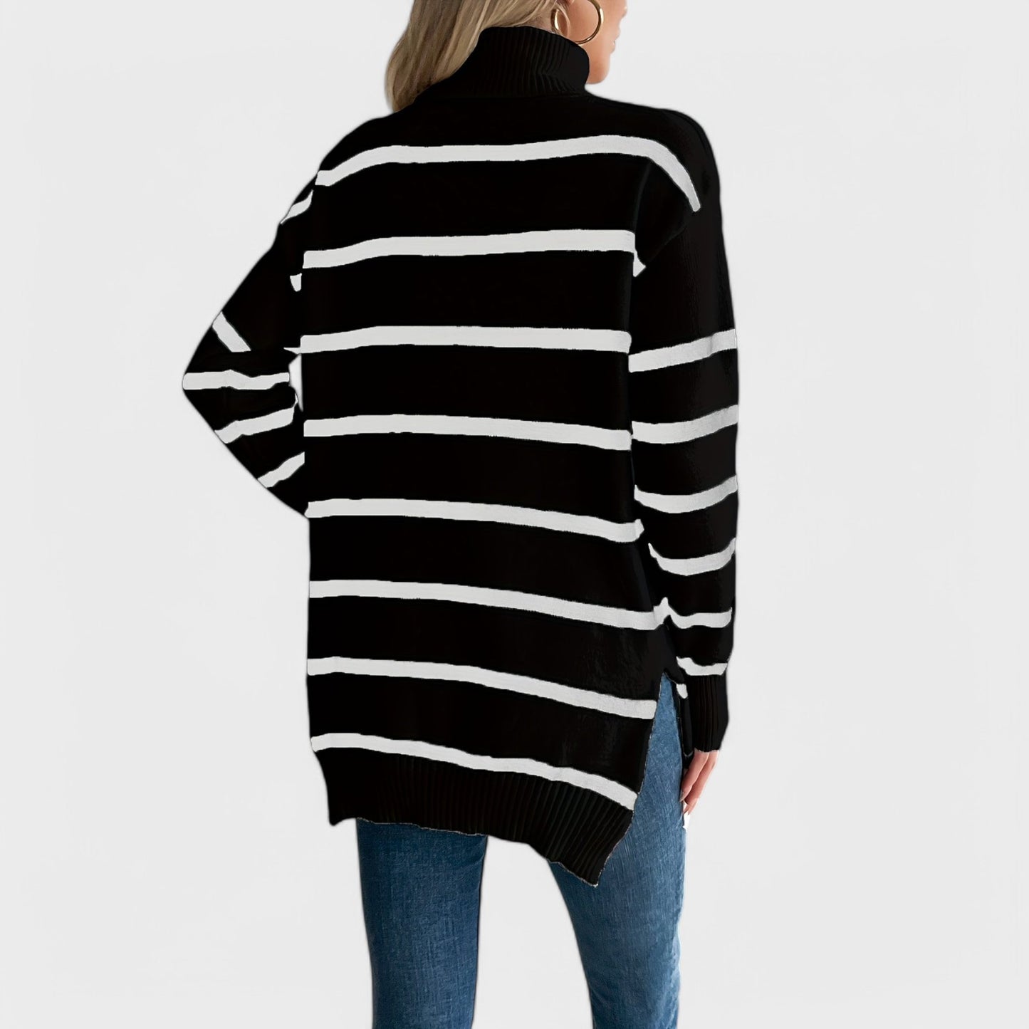 Maya - Stribet Sweater