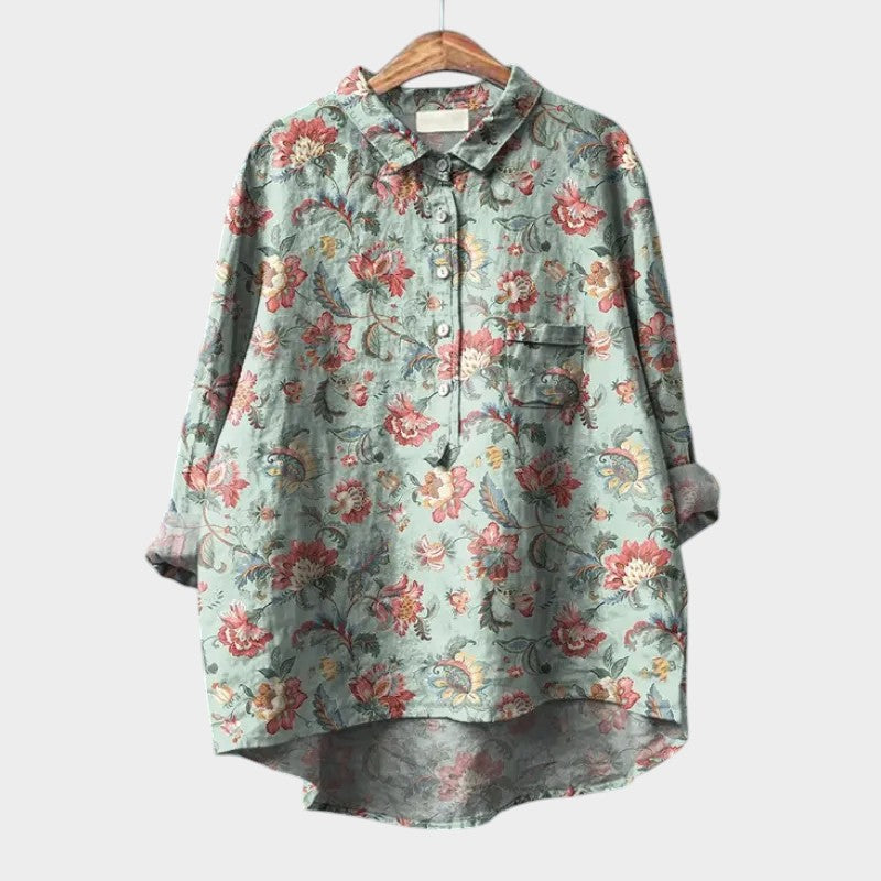 Lovisa - Skjorte med Blomsterprint