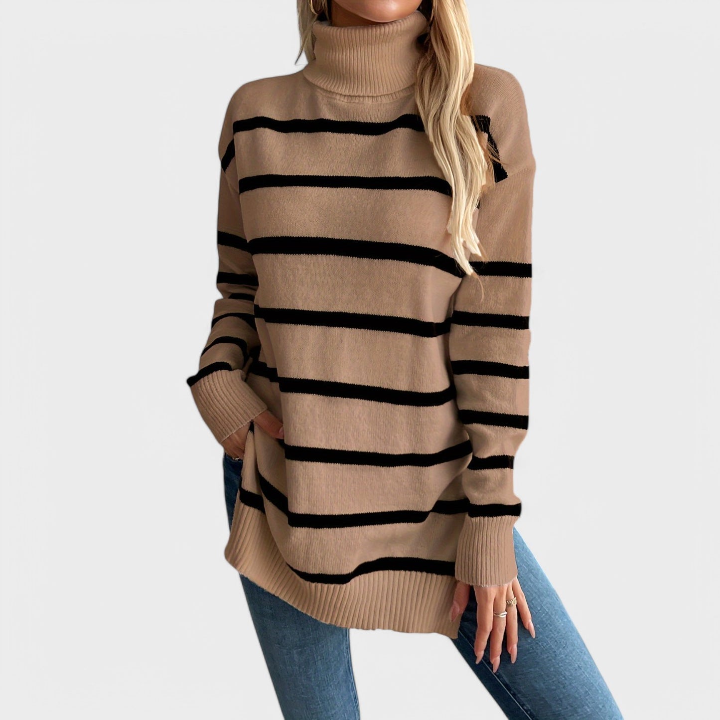 Maya - Stribet Sweater