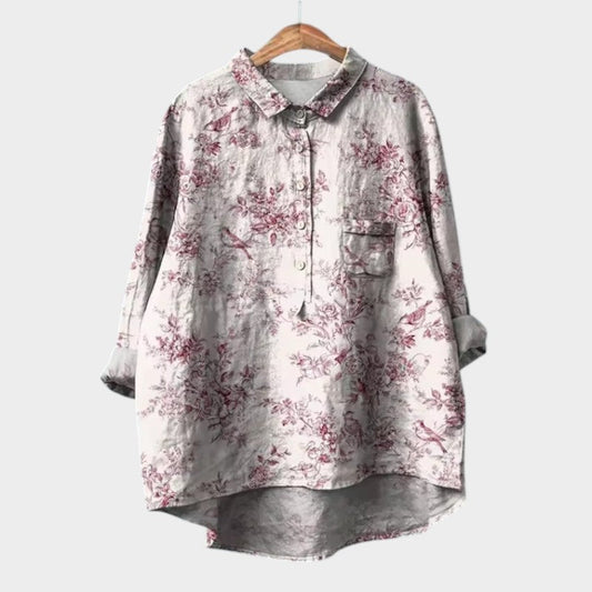 Mayla - Skjorte med Vintage-blomsterprint