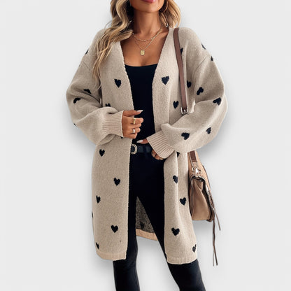 Julia - Cardigan med Hjerter