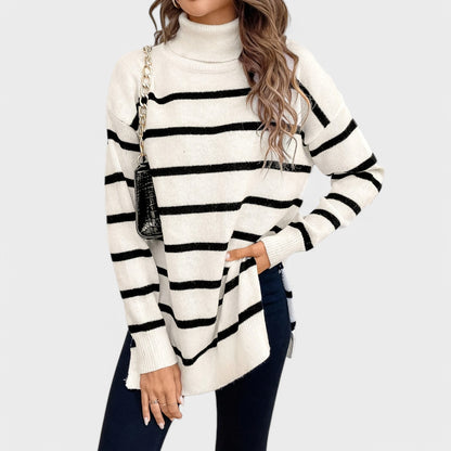 Maya - Stribet Sweater