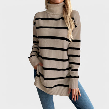 Maya - Stribet Sweater