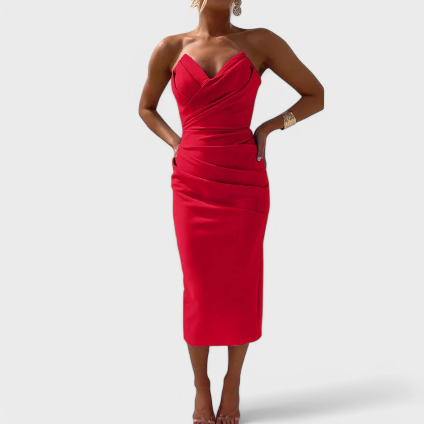 Mille - Elegant Stropløs Kjole