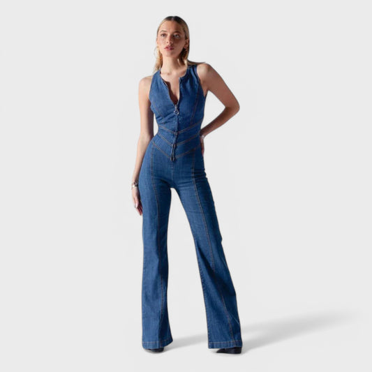 LIVORA - Denim-jumpsuit til kvinder