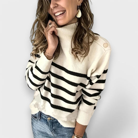 Maya - Stribet Sweater