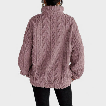 Haze - Elegancki Fleece Sweater