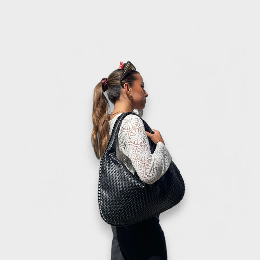 Helle - Hobo Taske Til Kvinder Med Flettet Struktur