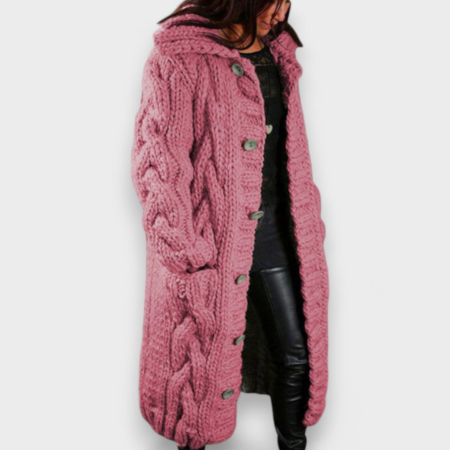 Sofia - Lang Strikket Cardigan