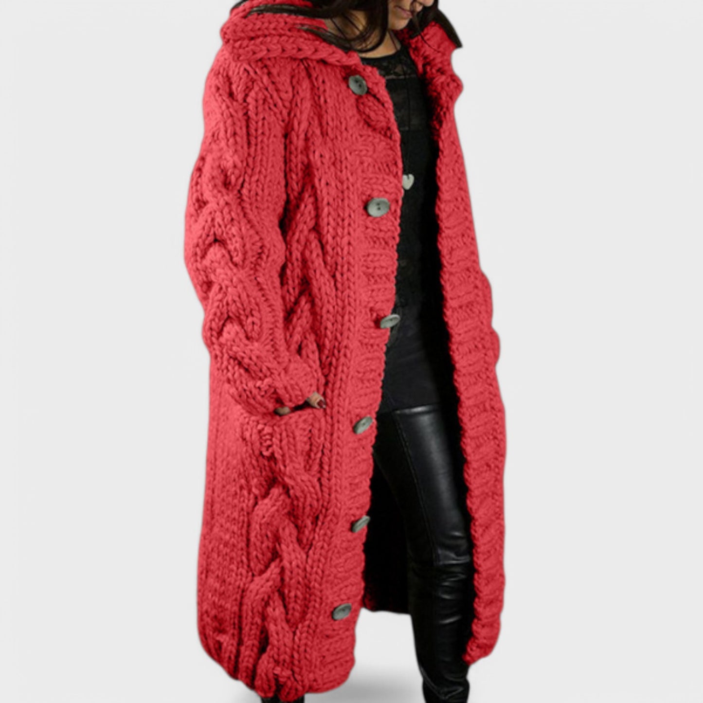 Sofia - Lang Strikket Cardigan