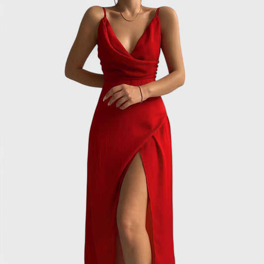 Cathleen - Elegant ærmeløs Delekjole