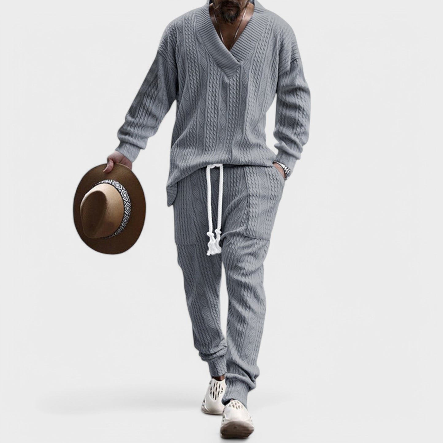 Lars - Athleisure Cable Jacquard-Sæt