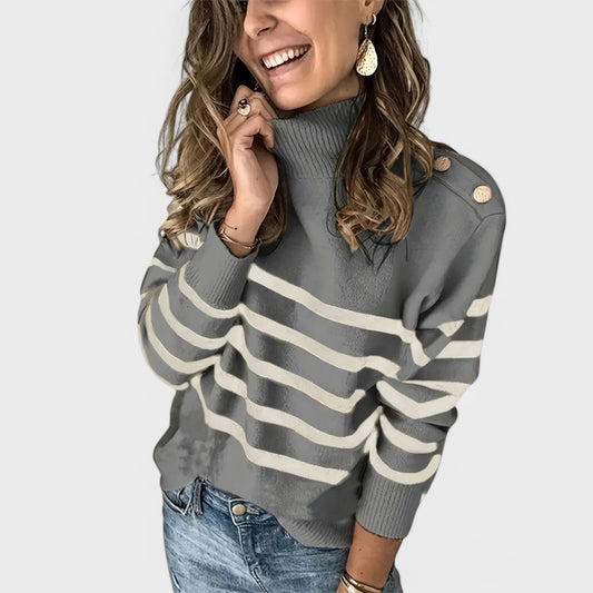 Maya - Stribet Sweater